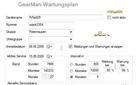 Wartungsplan